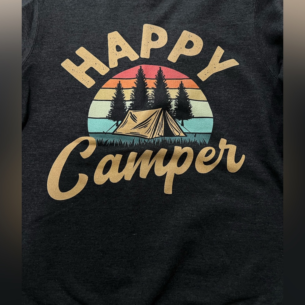 Happy Camper Pullover Sweatshirt- Small - Picture 4 of 4